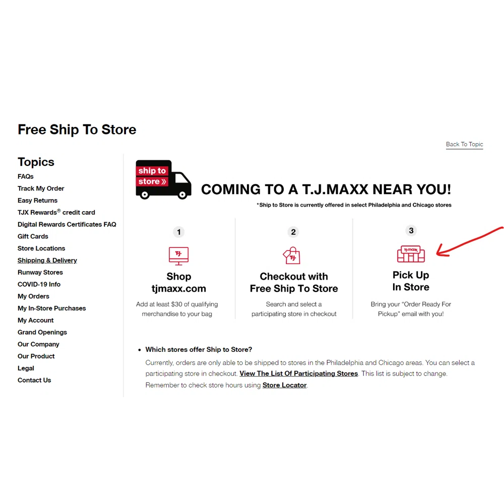 Store Locator - T.J.Maxx