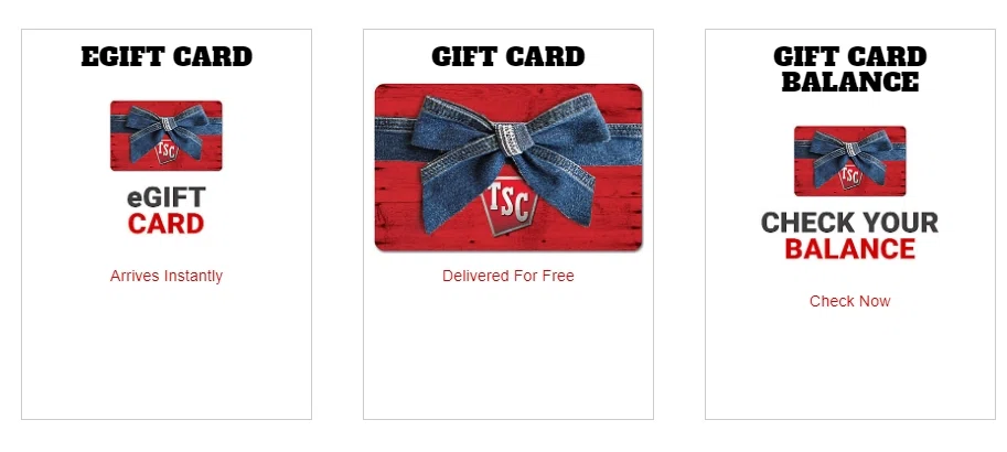 Does Tractor Supply Co offer gift cards? — Knoji