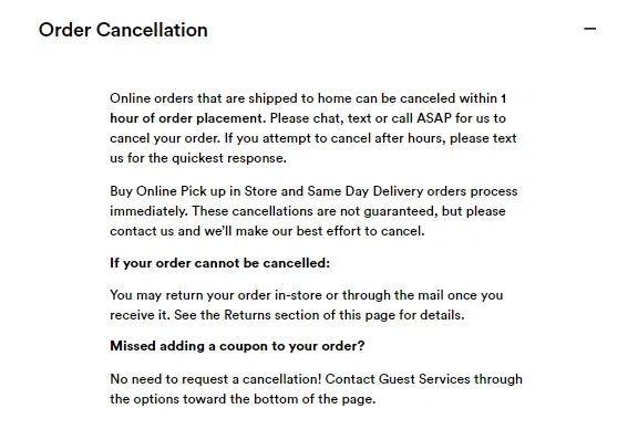 ULTA cancellation policy? Can I change my order? — Knoji