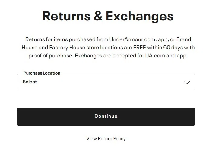 Can I Exchange Under Armour Shoes Bought Online?