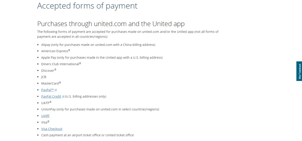 Does United Airlines Accept Apple Pay?