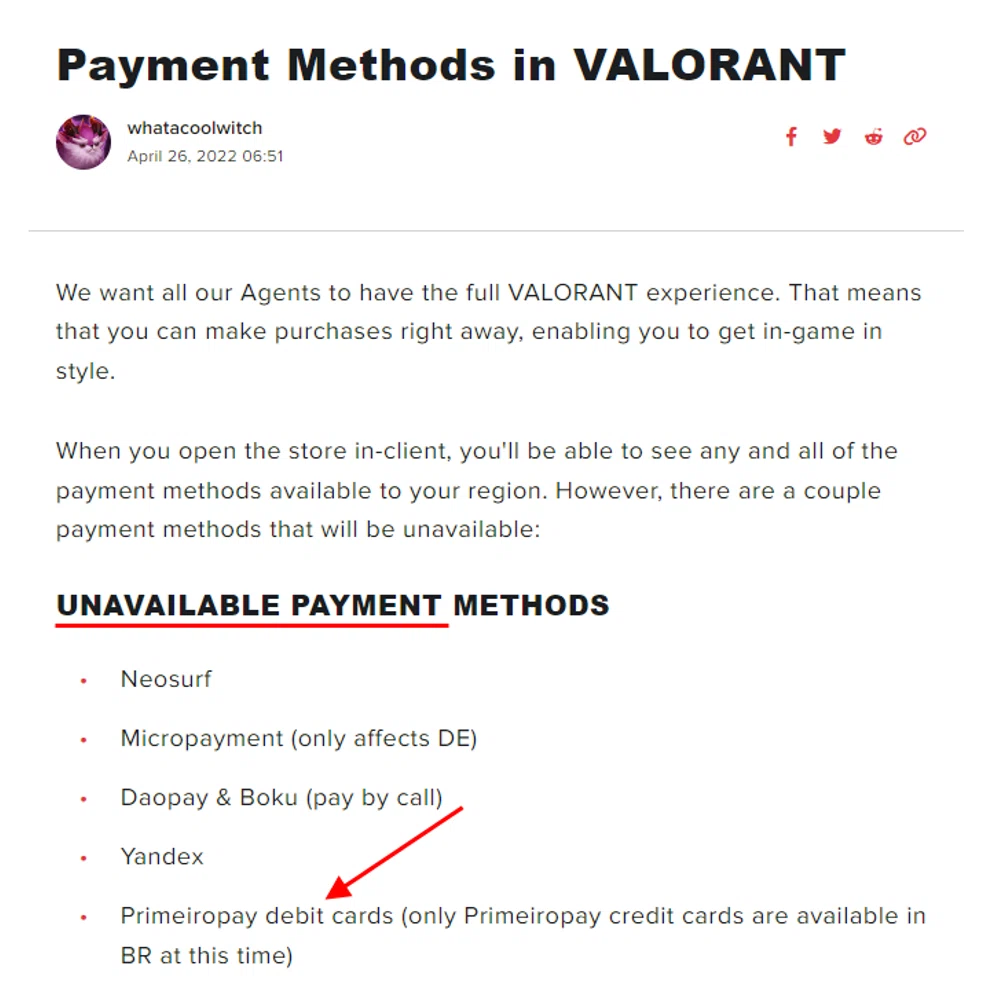 Does Valorant take debit cards? — Knoji