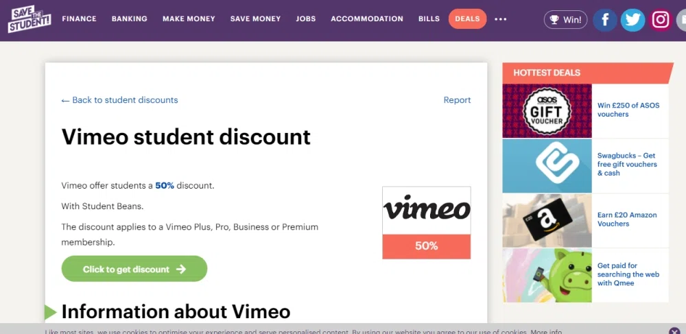 Does Vimeo have a student discount? — Knoji