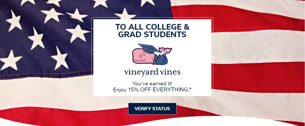 Student discount 2025 vineyard vines