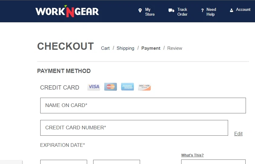 Work N Gear debit card support? — Knoji