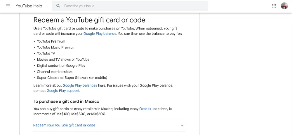 How to Redeem YouTube Premium Code or Gift Card