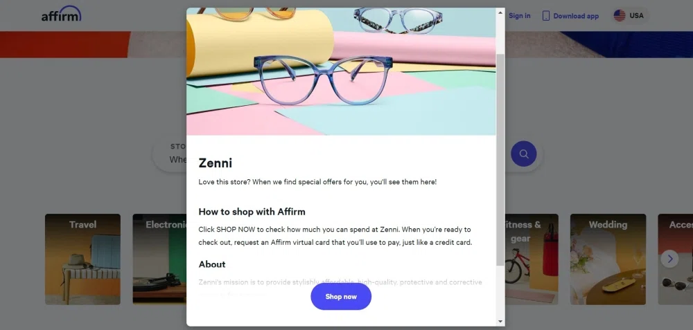 Introducing Affirm's Pay-Over-Time Options at Zenni Optical