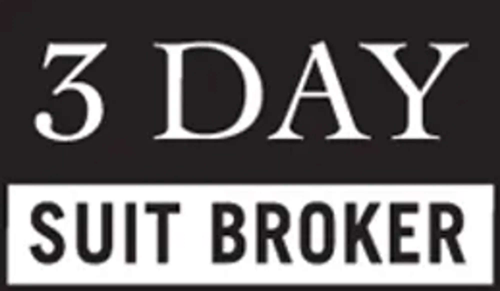 3 Day Suit Broker Merchant Logo