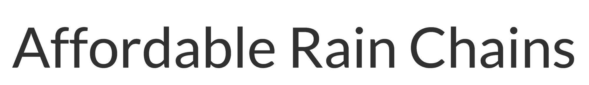 Affordable Rain Chains Merchant Logo
