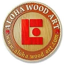 Aloha Wood Art Merchant Logo