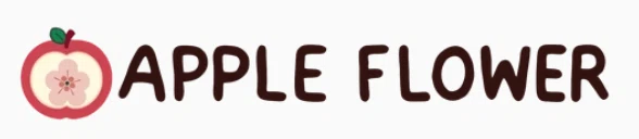 Apple Flower Merchant Logo
