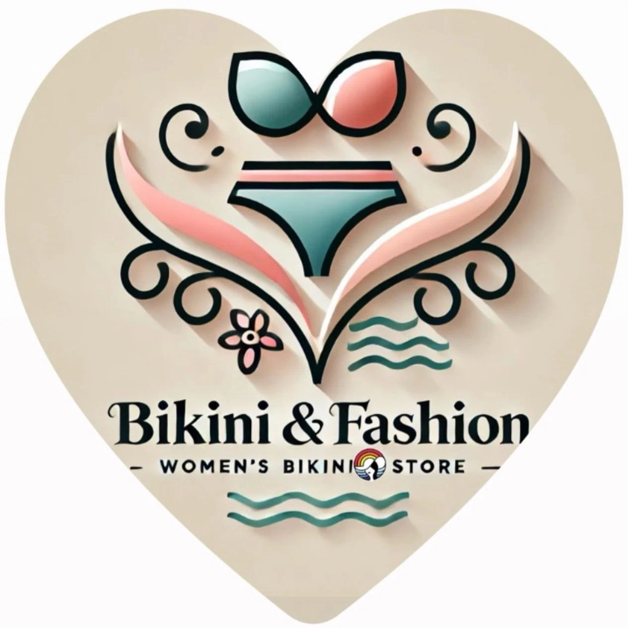 AquaLuxe Swim & Fashion Merchant Logo
