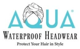 AQUA Waterproof Headwear Merchant Logo