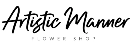 Artistic Manner Flower Shop Merchant Logo