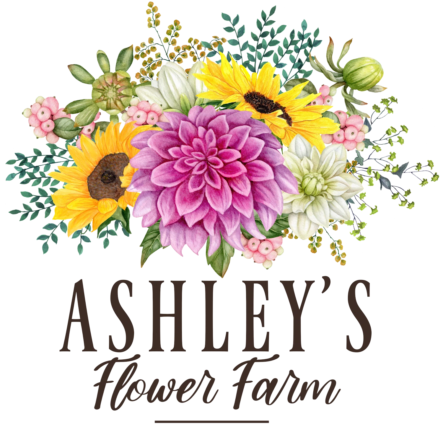 Ashley's Flower Farm Merchant Logo