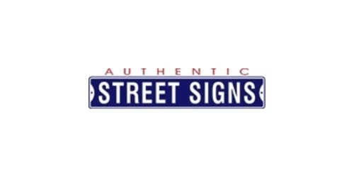 Authentic Street Signs coupon
