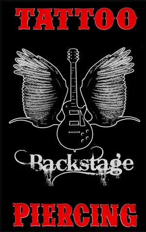Backstage Tattoo & Piercing Merchant Logo