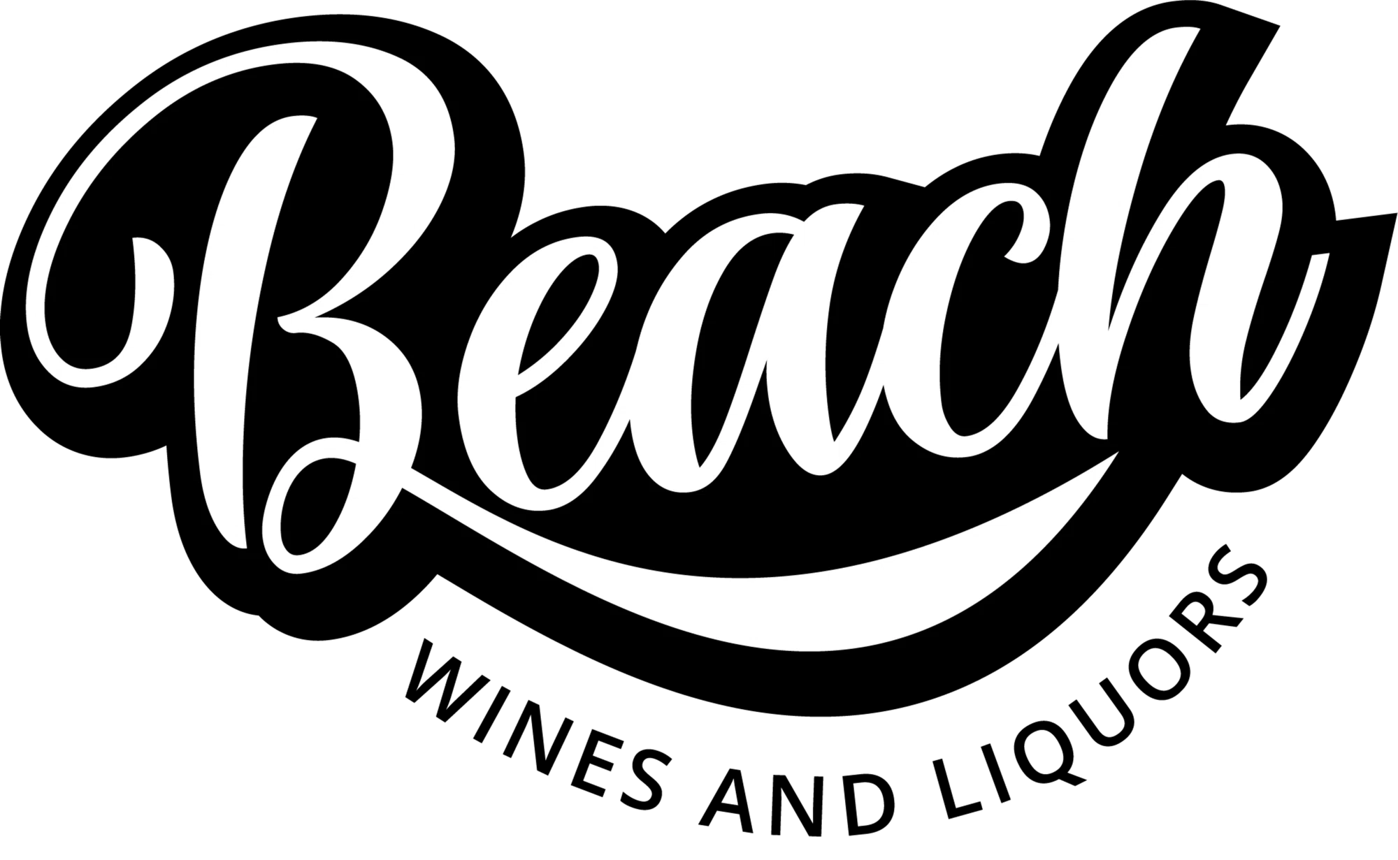Beach Wine & Liquor Merchant Logo