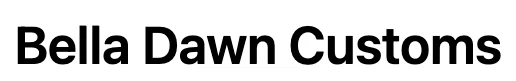 Bella Dawn Customs Merchant Logo