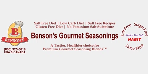 Benson's Gourmet Seasonings Promo Code