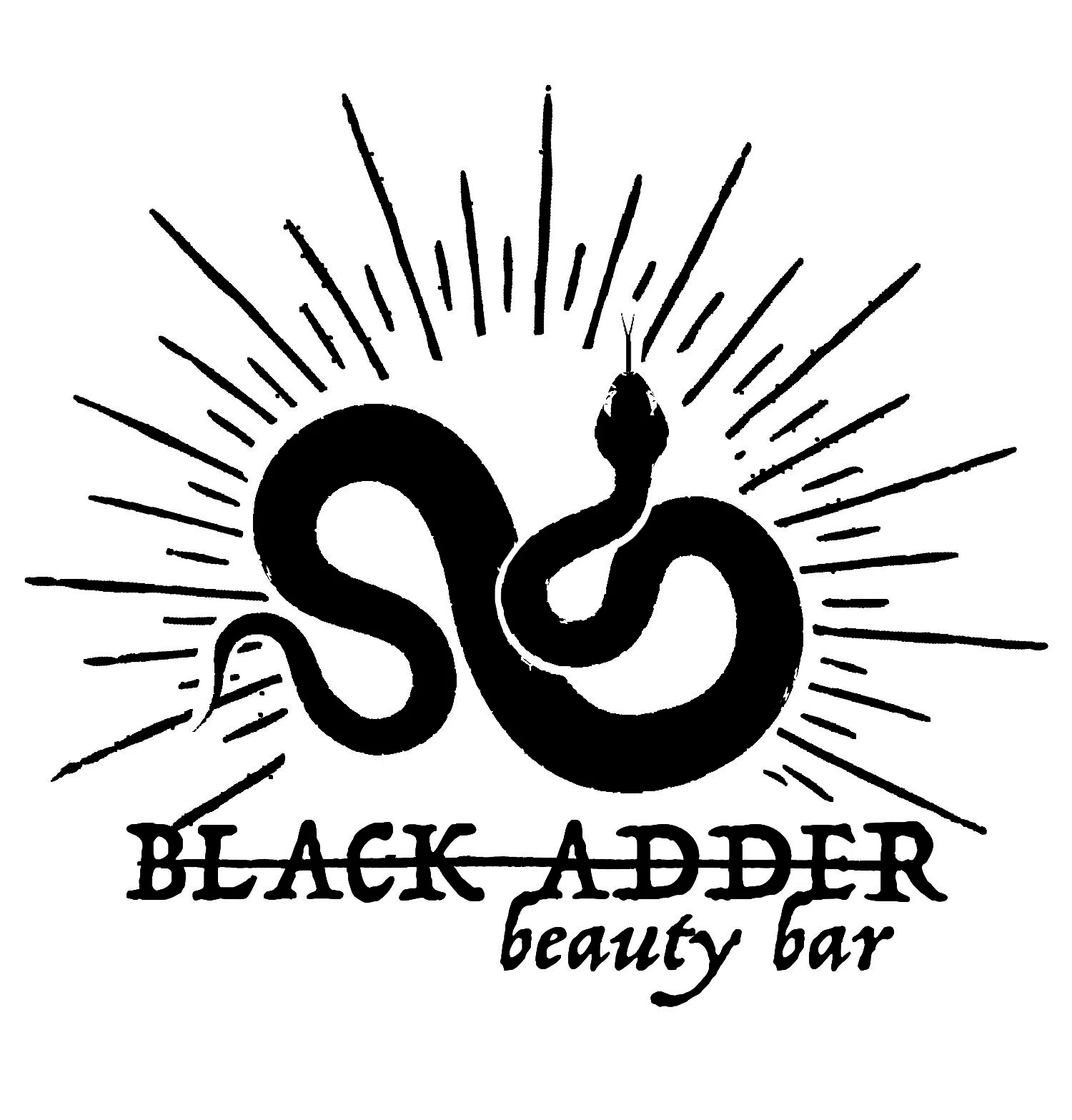 Black Adder Beauty Bar Merchant Logo