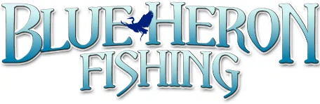 Blue Heron Fishing Merchant Logo