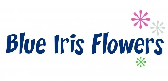 Blue Iris Flowers Merchant Logo