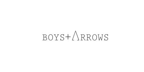 Boys + Arrows coupon