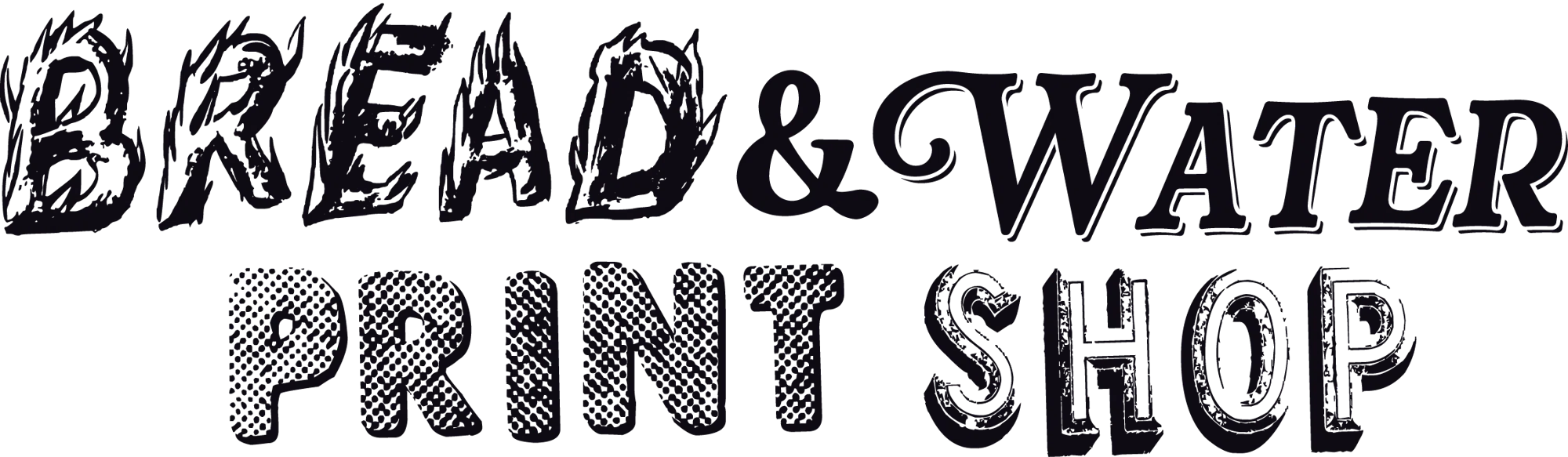 Bread & Water Printshop Merchant Logo
