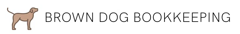Brown Dog Bookkeeping Merchant Logo
