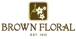Brown Floral Merchant Logo