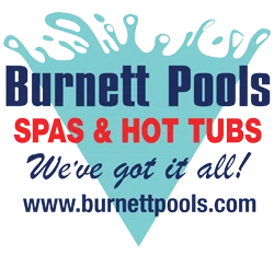 Burnett Pools Spas Hot Tubs Merchant Logo