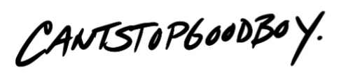 CANTSTOPGOODBOY Merchant Logo
