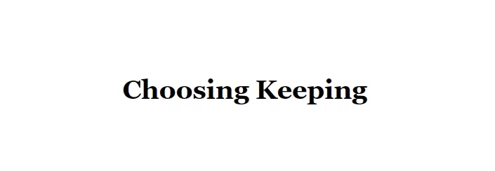 Choosing Keeping Merchant Logo