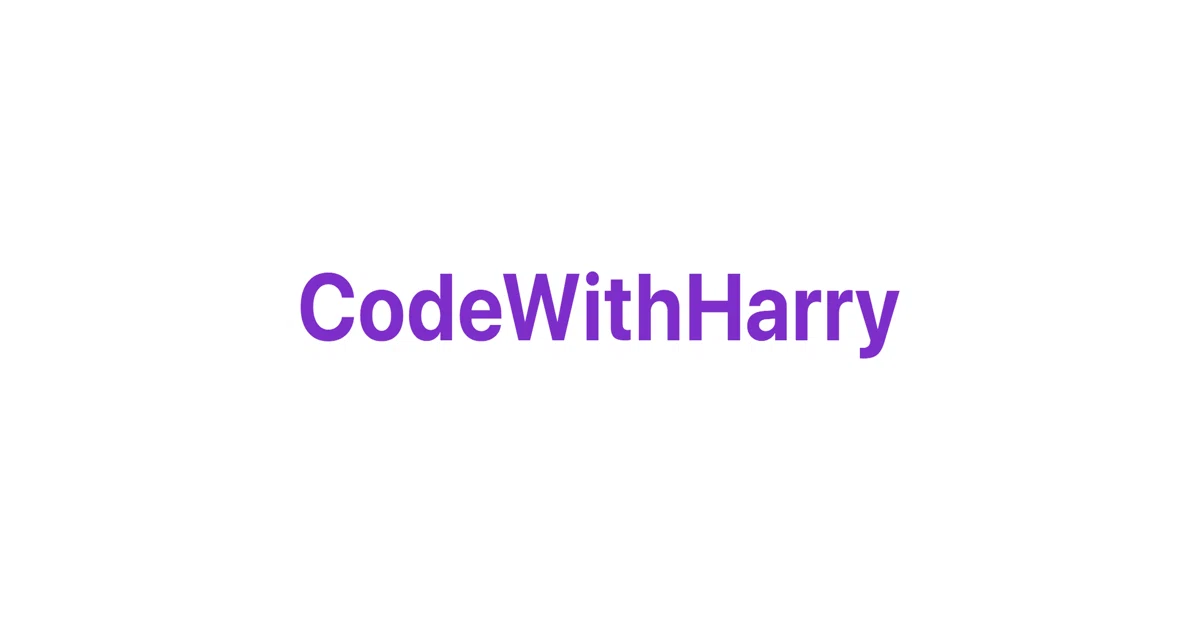 CodeWithHarry Promo Code - $200 Off (Sitewide) in Sep 2025
