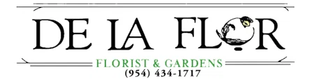 De La Flor Florist & Gardens Merchant Logo
