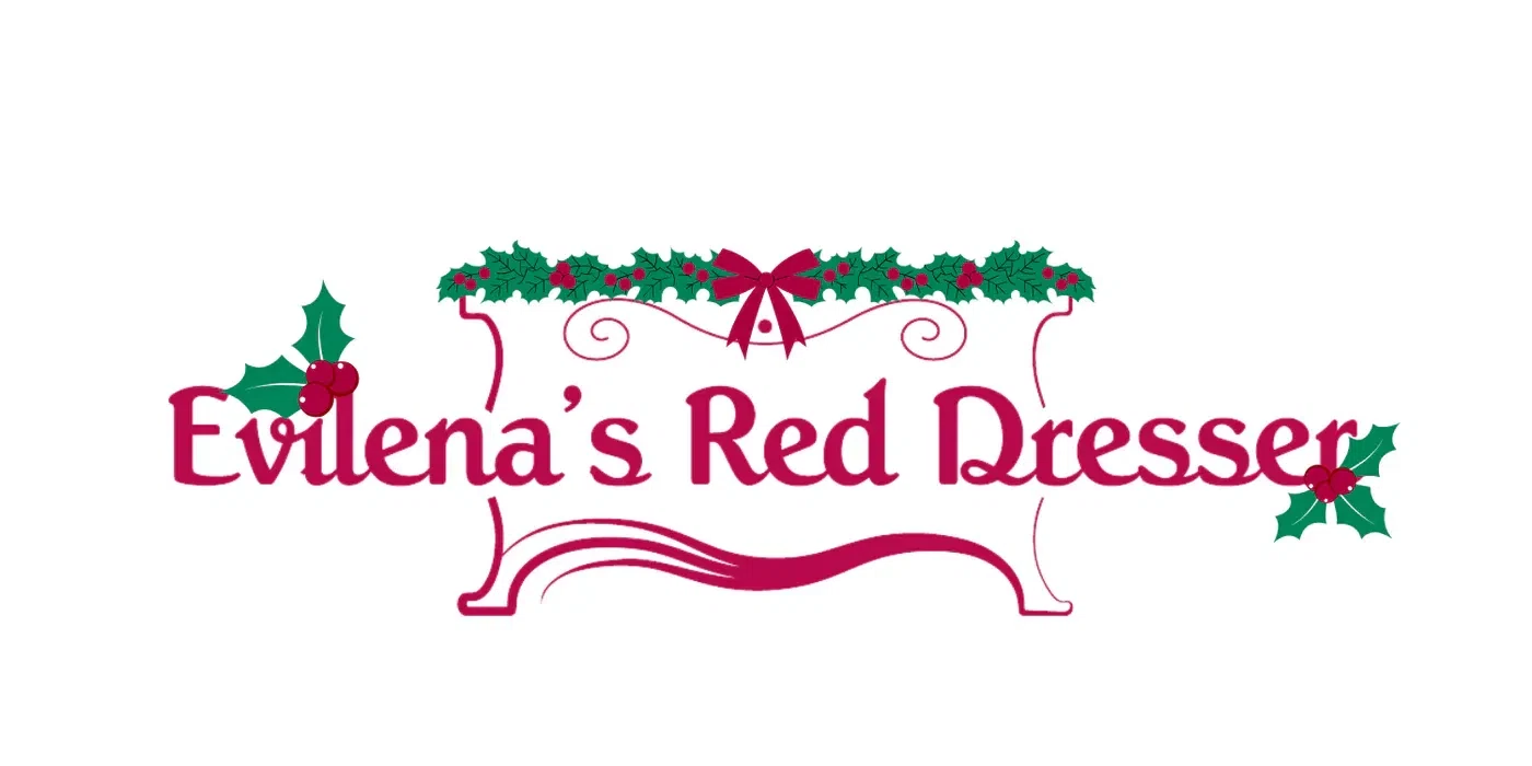 Evilenas Red Dresser Merchant Logo