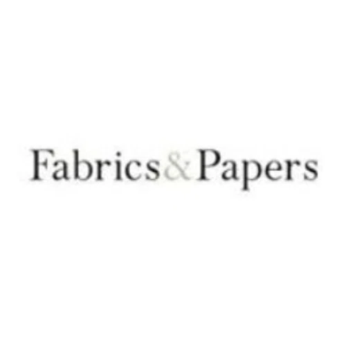 FABRICS AND PAPERS Promo Code — 100 Off in Sep 2024