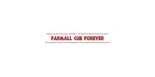 Farmall Cub Forever coupon