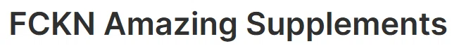 FCKN Amazing Supplements Merchant Logo