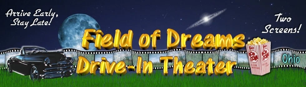 Field of Dreams Drive-In Theater Merchant Logo