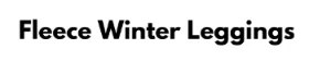 Fleece Winter Leggings Merchant Logo