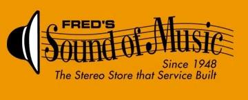 Fred's Sound of Music Audio Video Merchant Logo