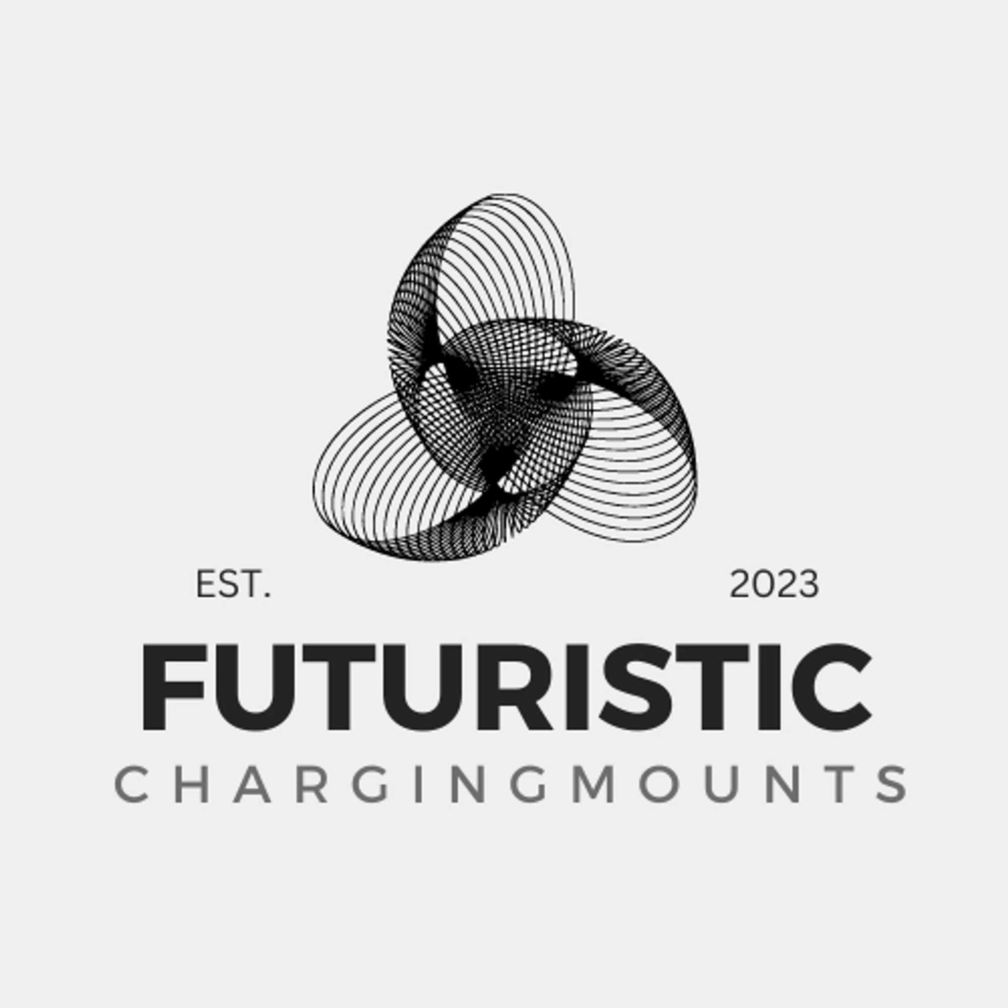 Futuristic Charging Mounts Merchant Logo