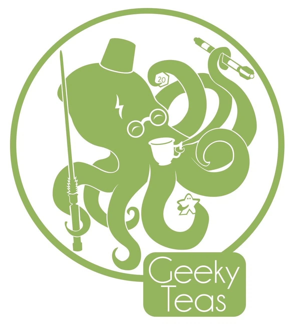 Geeky Teas & Games Merchant Logo