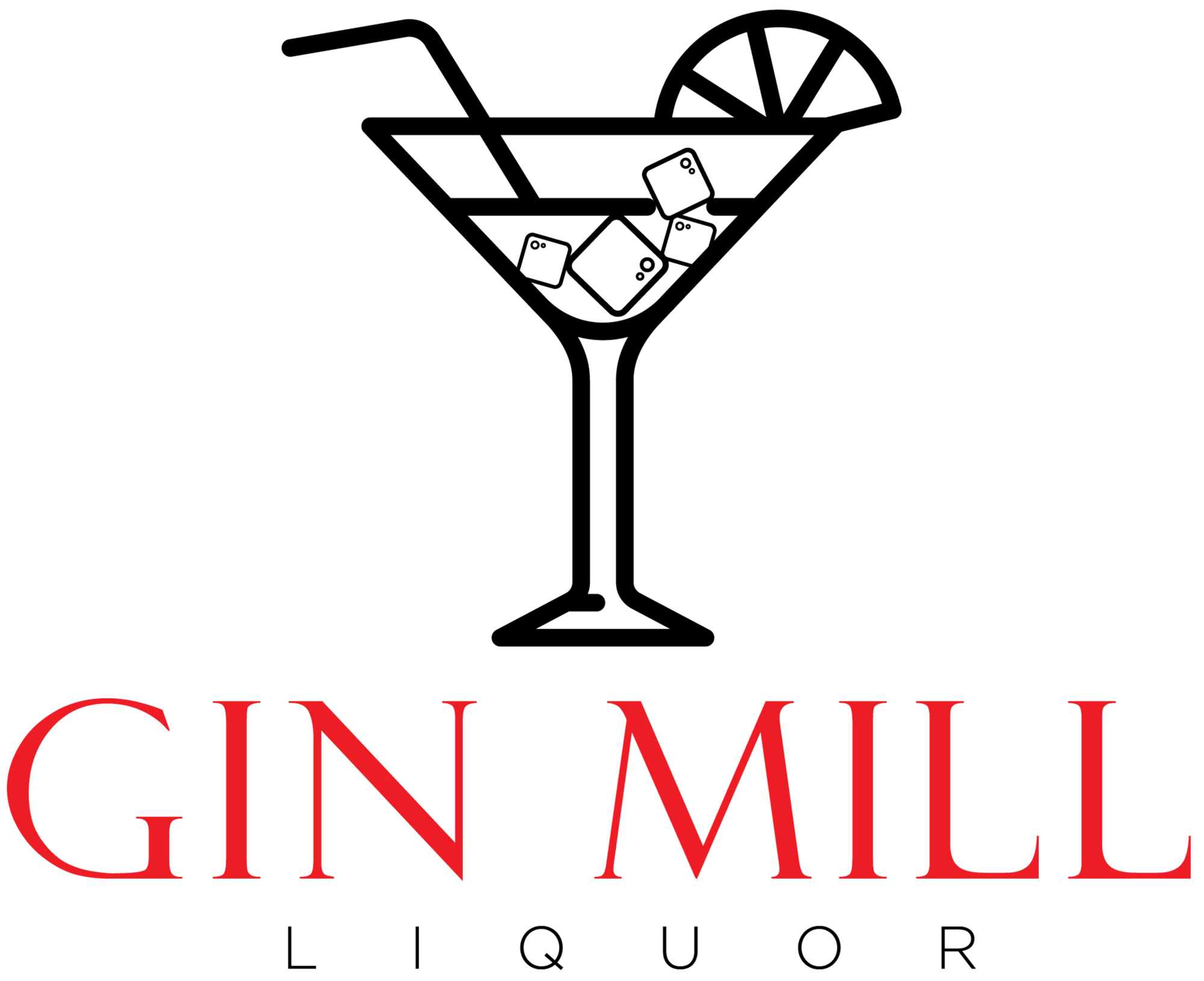 Gin Mill Liquor Merchant Logo