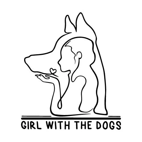 Girl With The Dogs Merchant Logo