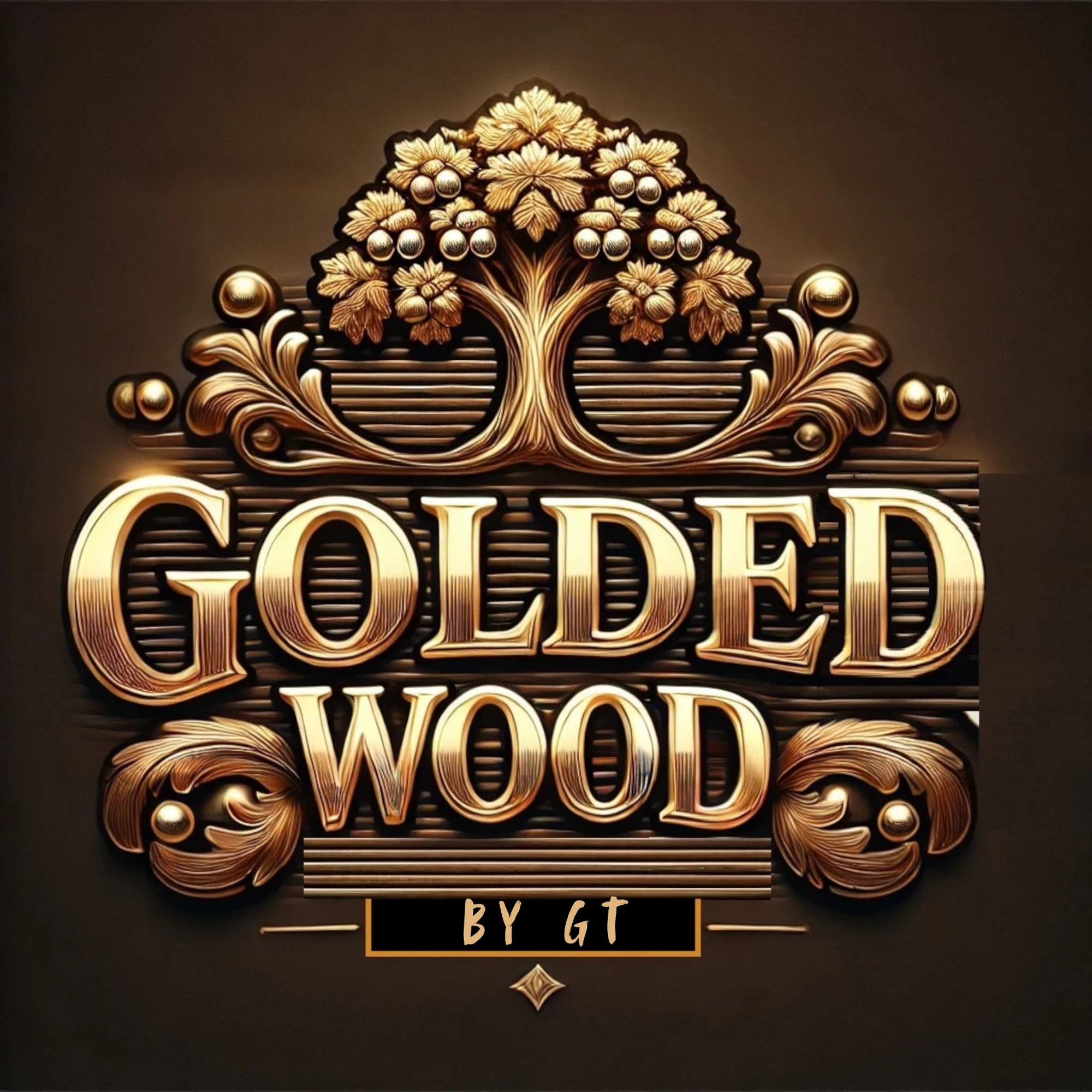 Golded wood Merchant Logo
