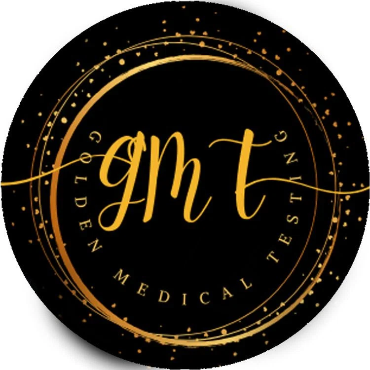 Golden Medical Testing Merchant Logo