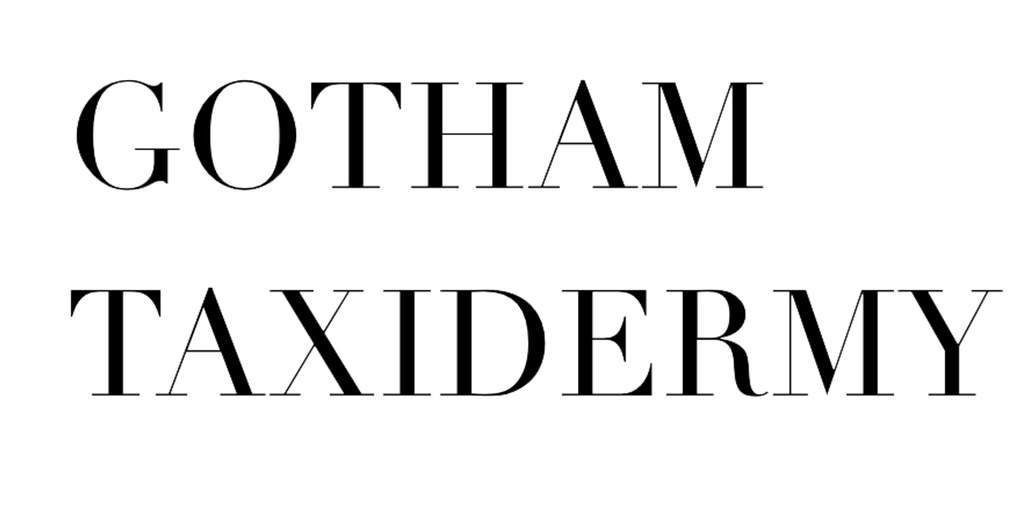 GOTHAM TAXIDERMY Merchant Logo